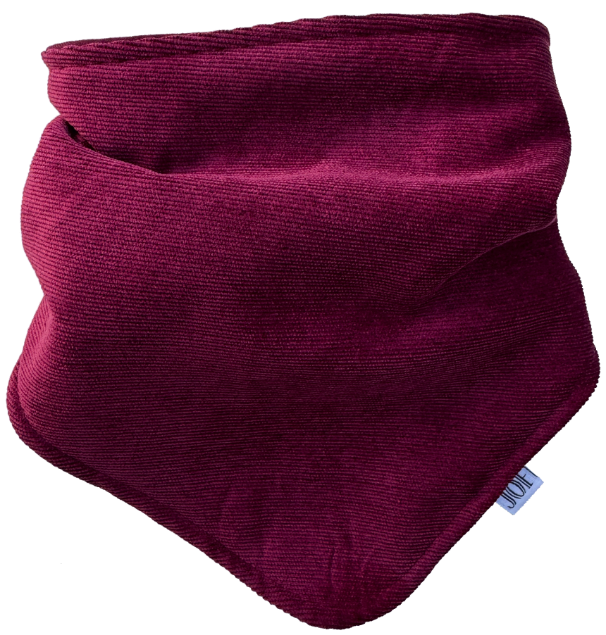 Schal Bordeaux gerippter Stoff