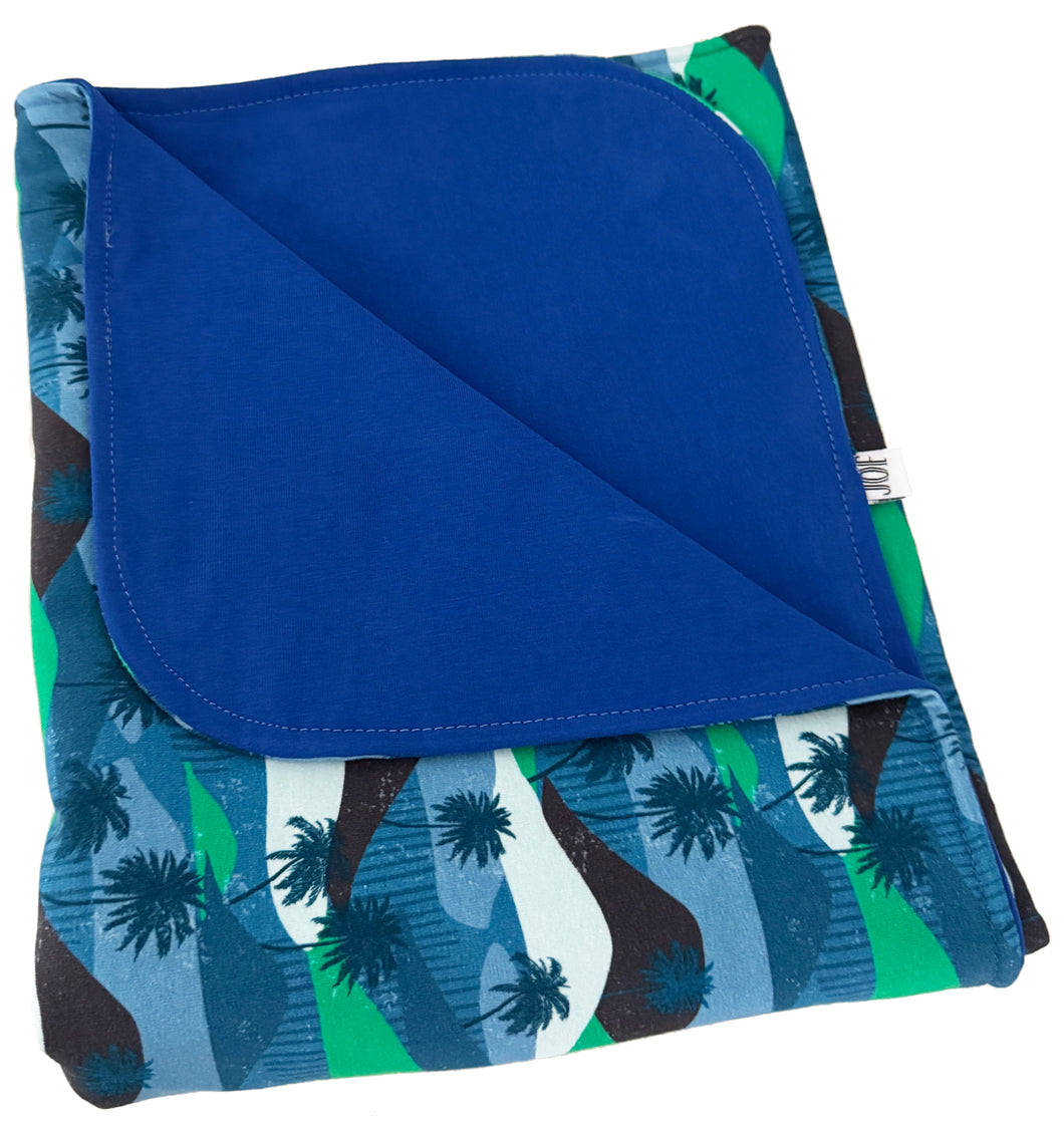 Onderlegger Palmen blauw