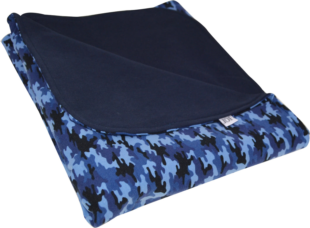Waterproof blanket pad - Jungle blue